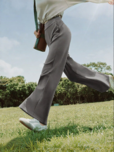 Beneunder | Soft Comfortable Flare Trousers Slim Fit High Waist Wide Leg Yoga Pants