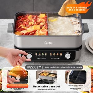 Midea | Rapid Boiling Separable Multi-functional Electric Hotpot 8L