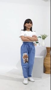 usia 1-12 tahun jeans labubu anak perempuan