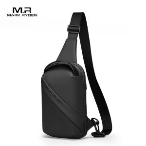 Fashionable Casual Sports Mens Shoulder Bag Small Chest Bag Marco Leiden Personalized Mens Crossbody Bag PU Material