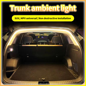 High brightness car trunk lighting ambient light interior decoration LED wiring free automatic sensing tailgate light strip