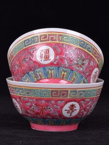 Bát Ăn Trưa Bằng Gốm Sứ Trung Quốc Cổ 45 Inch Tráng Men Tinh Khiết Tranh Thủ Công Bát Ăn Trưa Phong Cách Trung Hoa Cổ