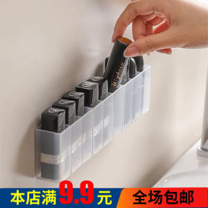 Hộp Đựng Mỹ Phẩm Gắn Tường Không Cần Khoan Hộp Đựng Đồ Trang Điểm Chổi Kẻ Mắt Hộp Đựng Son Môi Hộp Đựng Đồ Dùng Cá Nhân
