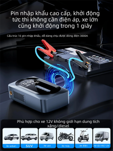 HELLOLEIBOO | Wireless Air Pump & Emergency Power Car Multi-function Device