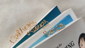 Handmade Unique Personalised Name Bookmark Customised Paper Clip Gift