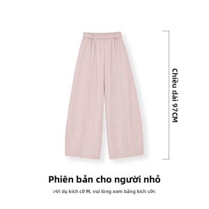 Quần Bóng Hàn Quốc Dáng Rộng Cao Waisted Co Dãn
