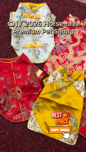 *Premium* Male 狗狗新年衣服 CNY Dog Clothes 狗狗衣服 Dog Clothes CNY Cat Clothes Shirt 大小型犬舞狮 Baju Kucing