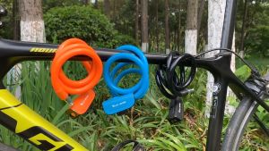 WEST BIKING 047 Kunci Gembok Sepeda Bicycle Bike Lock Ring  with Bracket Anti Maling mirip ROCKBROS RKS515 0705047 Bike Lock Anti Theft Security Bicycle Accessories Cable Lock MTB Road Bike Multicolor Cycling Portable Wire Lock