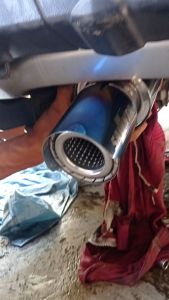 Savinta Knalpot Racing Mobil Manual Matic GTSv3 Stainles Suara Bass Empuk Adem Bulat