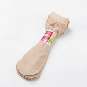 Thick Cotton Bottom Short Stockings Womens Velvet Steel Wire Anti-snag Socks Black Meat Color Wear Resistant Four Seasons