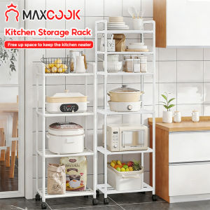 Maxcook Kitchen Microwave Oven Storage Rack Multi-layered Kitchen Storage Rack with Wheels Kitchen & Bathroom Multi-function Storage Rack