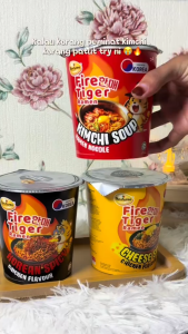 HALAL Bentoree Figer Tiger Ramen Kimchi Soup Flavour Ramen Perisa Sup Kimchi