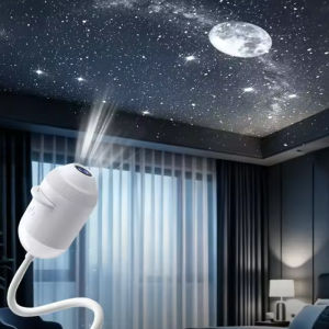 Romantic LED Starry Sky Night Light USB Powered Saturn Galaxy Projector Lamp for Car Roof Party Room Ceiling Decor Plug and Play