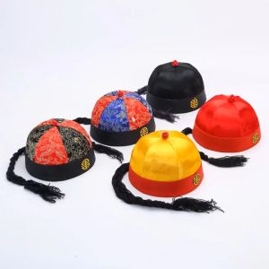 Emperor Costume Ponytail Cap Qing Emperor Tang Cap Emperor Cap With Ponytail Ancient Traditional Cap