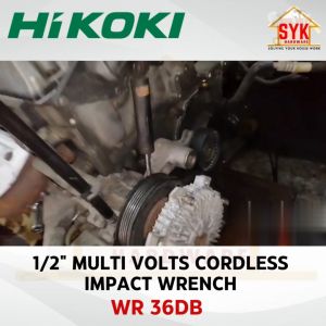 SYK HIKOKI WR 36DB 36V 1/2" 12.7mm MULTIVOLTS Brushless Cordless Impact Wrench SOLO Battery Wrench Mesin Impak Sepana