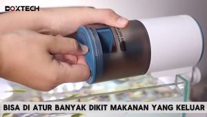 NS 8432 Pengumpan Ikan Otomatis Tahan Air Senyap dengan Pengatur Waktu 8 12 24 48 Jam 200ml Aquarium