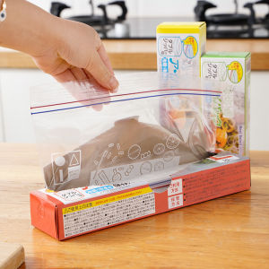 Gallon Storage Bags Double Zipper Seal Reusable Thick Food Plastic Storage Bags Food Grade Material