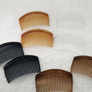 8PCS 23 Teeth Plastic Hair Side Comb Simple Hair Accessories Strong Hold Hair Comb For Women Girls 2 For Each Of 4 Colors