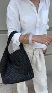 Ingemark Boho Kpop Stripe Resin Bangles for Women New Trend 2025 Vintage Irregular Geometric Wide Bracelet Pulseras Y2K Jewelry