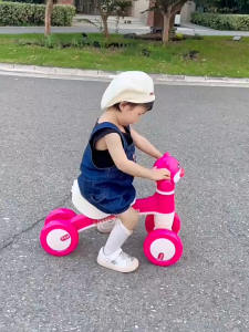 IMUTO Baby Toddler 4-Wheel Scooter Bike with Music - Balance Training Safe Baby Walker for Kids 2-5 Years Christmas gift