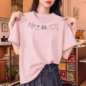 Jeanswest | Loose Short Sleeve T-Shirt for Women Petite and Plus Size Students Summer Style