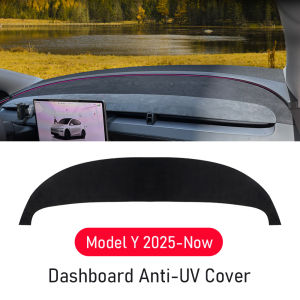 For Tesla Model Y Juniper 2026 2025 Dashboard Cover Pad Suede Sunshade Protector Anti-UV Dash Mat Non-slip Pads Car Accessories
