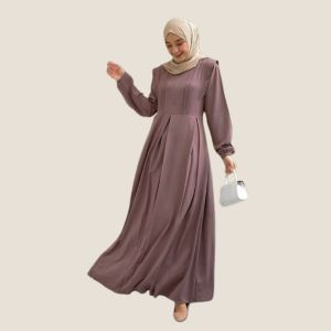 gamis wanita dewasa premium tanisa baju lebaran keren terbaru dress perempuan simpel elegan gamis kasual