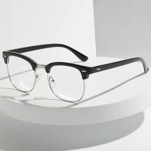 2025 Hot Sell Lightweight Glasses Clear Lens Vintage Sunglasses Half Frame Glasses for Women and Men