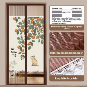 Magnetic Self-Adhesive Mosquito Preventing Door Curtain