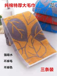 Thick Pure Cotton Face Towels Soft Absorbent Bath Towels Home Use Adult Washing Face Premium High End Face Towels Set of Three