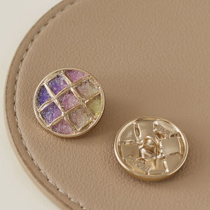 Nút Kim Loại Màu Cầu Vồng Tinh Tế Dễ Thương Áo Len Lông Cừu Nút Trang Trí Cho Áo Vest Trung Quốc Đại Lục DB-34