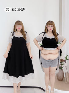 Black A-Line Maxi Dress Color Block High Waist Slimming plus Size Womens Summer Clothing Short Sleeve round Neck Long Dress