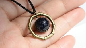 สร้อยคอคู่ลูกปัดนำโชคสำหรับผู้ชายและผู้หญิง สายเชือกสีดำสำหรับเพื่อนที่ดีที่สุด จี้คริสตัลออบซิเดียนธรรมชาติ ปรับขนาดได้