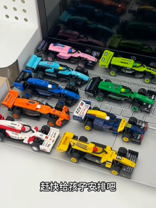 Formula 1 Racing Car Model Building Blocks Wind-up Toy Car 3D Model Childrens Toy Boys Gift
