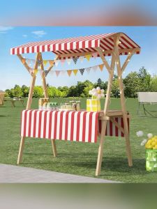 แผงขายของตลาดนัด ไม้เนื้อแข็งอินเทอร์เน็ตคนดังบูธแสดงชั้นวางโต๊ะพับตลาดตลาดกลางคืนโปรโมชั่นทุ่มเทแผ