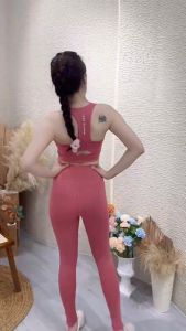 Đồ tập gym nữ phối lưới Lead quần áo thể thao tập yoga erobic co giãn 4 chiều thấm hút tốt- (D13/D04)