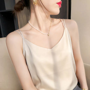 Ice Silk Satin Spaghetti Strap Top