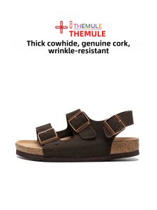 THEMULE | Thick Sole Cork Arch Support Sandals