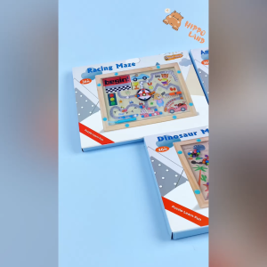 HIPPOLAND Mainan Edukasi Papan Magnetik Berhitung Magnetic mazes game Mainan Sorting Warna Magnet Kayu /klasifikasi Warna Maze / Pengenalang 481