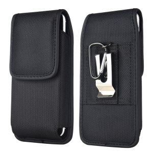 Mens Belt Pouch for Apple 16Promax Huawei Mate50 Mobile Phone Bag Work Site Leather Waist Bag Clip-On Card Holder