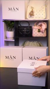 [BTS 63Journeys] Túi xách Mận Hanoi Ivory Bloom Túi xách nữ đeo vai đeo chéo da Pu cao cấp