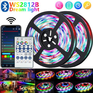 RGB-IC Dream Strip Light Magic Color LED Light C5V Bluetooth App Control Flexible Ribbon Lamp Tape USB TV Backlight Home Decor