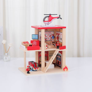 ชุดจอดรถหลายชั้นทำจากไม้สำหรับเด็กผู้ชาย ชุดเล่นงานกู้ภัย เลขที่ 1 ในบรรดาเล่นงานกู้ภัย