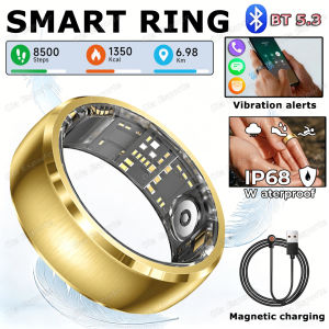 2026 New Smart Ring Vibration Alerts Hand Gestures Video Control Heart Rate Health Monitor Waterproof Smart Rings Men Women Gift