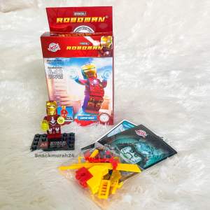 Roboman Super Heroes Mainan Balok Susun Figur Mini Building Block Pahlawan