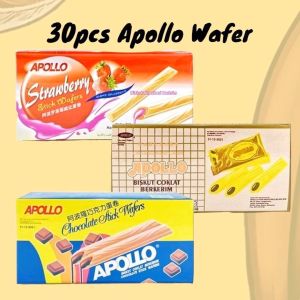 APOLLO STICK WAFER - [ Strawberry / Chocolate / Strawberry / Pandan ]
