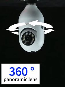 V380 pro a9 CCTV Camera Wireless Lamp Holder Monitoring 360 No Dead Angle Lamp Holder Monitoring Camera Home Mobile Phone Remote Night Vision
