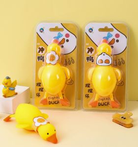 Stress Relief Toy Yellow Duck Squeezable Fun Prank Goose Creative Toy for Children Gift Animal Themed Toy for Boys And Girls