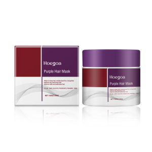 Purple Hair Mask Deep Nourishing Repair Damaged Hair Treatment Smooth Frizzy Dry Hair Increase Shine Gloss Lightweight 100g