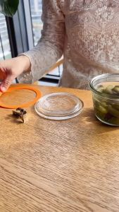 Hũ thủy tinh đựng thực phẩm hút chân không kín hơi không rỉ nước thích hợp dùng để đựng mứt EC Life 0521